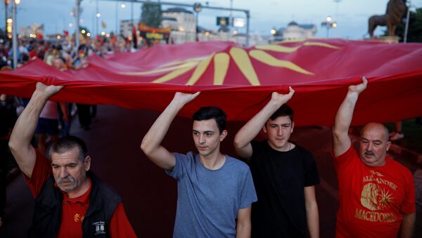 Protesti u Makedoniji zbog sporazuma o imenu - Sputnik Srbija