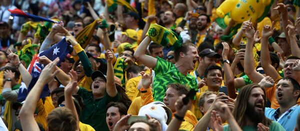 Navijači fudbalske reprezentacije Australije na utakmici Francuska-Australija u okviru Svetskog prvenstva u fudbalu - Sputnik Srbija