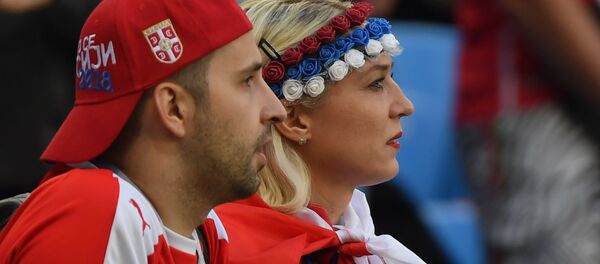 Навијачи Србије пред меч - Sputnik Србија