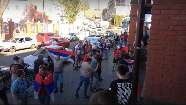Срби и Руси певају каћушу и ксоово је срце србије у Самари - Sputnik Србија