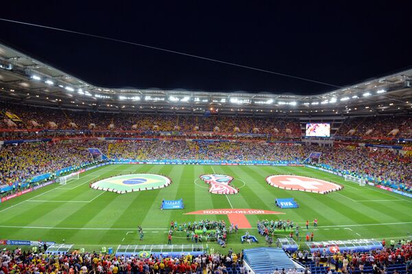 Почетак утакмице Бразил - Швајцарска - Sputnik Србија