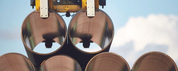 Цеви гасовода Северни ток 2 у фабрици у Финској Цеви гасовода Северни ток 2 у фабрици у Финској - Sputnik Србија