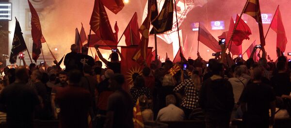 Протест у Македонија Протест у Македонија - Sputnik Србија