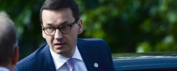 Премијер Пољске Матеуш Моравјецки пре самита ЕУ у Софији - Sputnik Србија