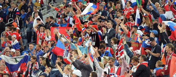 Navijači na utakmici Rusija - Egipat - Sputnik Srbija