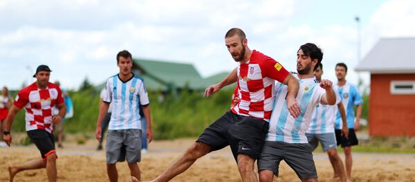 Navijači Hrvatske i Argentine pred meč - Sputnik Srbija