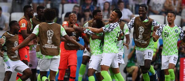 Славље репрезентативаца Нигерије Славље репрезентативаца Нигерије - Sputnik Србија