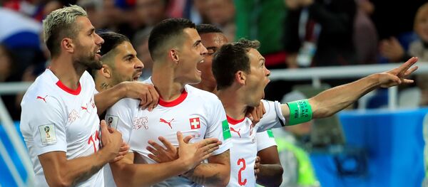 Slavlje „Švajcaraca“ sa albanskim orlom na grudima - Sputnik Srbija