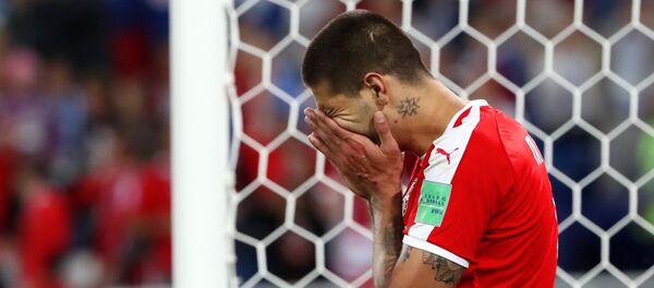 Aleksandar Mitrović na utakmici protiv Švajcarske Aleksandar Mitrović na utakmici protiv Švajcarske - Sputnik Srbija