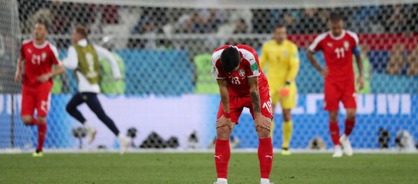 Razočarani reprezentativci Srbije posle poraza od Švajcarske - Sputnik Srbija