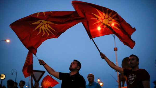 Протесети у Скопљу - архивска фотографија од 2. јуна - Sputnik Србија