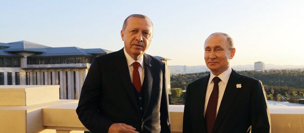 Председници Турске и Русије, Реџеп Тајип Ердоган и Владимир Путин на састанку у Анкари Председници Турске и Русије, Реџеп Тајип Ердоган и Владимир Путин на састанку у Анкари - Sputnik Србија