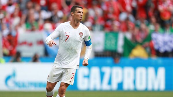 Кристијано Роналдо на утакмици Португалија-Мароко на Светском првенству у фудбалу 2018. - Sputnik Србија