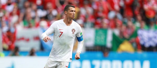 Кристијано Роналдо на утакмици Португалија-Мароко на Светском првенству у фудбалу 2018. - Sputnik Србија