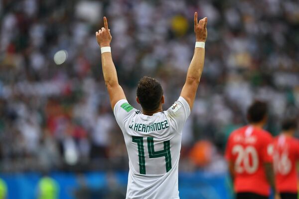 Čičarito proslavlja gol protiv Južne Koreje - Sputnik Srbija