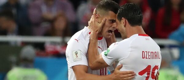 Granit Džaka i Blerim Džemaili Granit Džaka i Blerim Džemaili - Sputnik Srbija