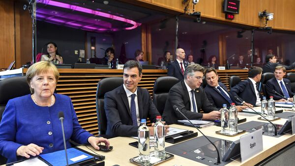 Nemačka kancelarka Angela Merkel na samitu EU o migracijama - Sputnik Srbija