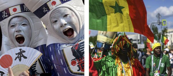 Навијачи Јапана и Сенегала - Sputnik Србија