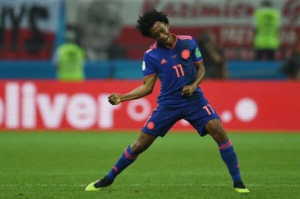 Kvadrado proslavlja pogodak Kvadrado proslavlja pogodak - Sputnik Srbija