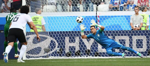 Акција на утакмици Саудијска Арабија-Египат на Светском првенству у фудбалу - Sputnik Србија