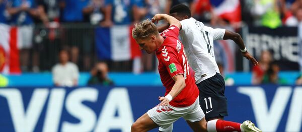 Detalj sa meča Danska Francuska - Sputnik Srbija