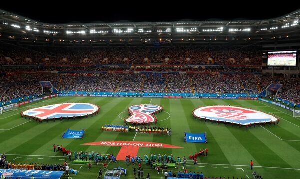 Почетак утакмице Исланд - Хрватска Почетак утакмице Исланд - Хрватска - Sputnik Србија