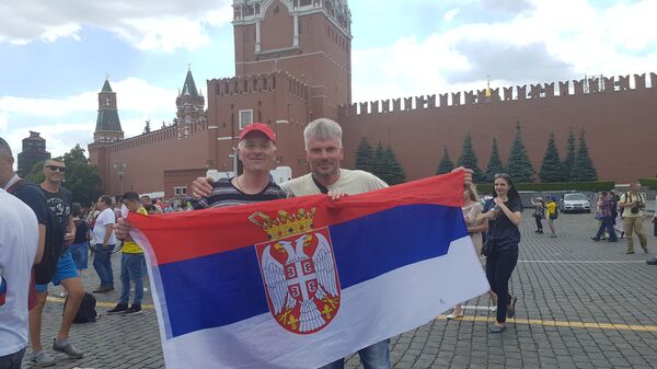 Навијачи Србије у Москви - Sputnik Србија