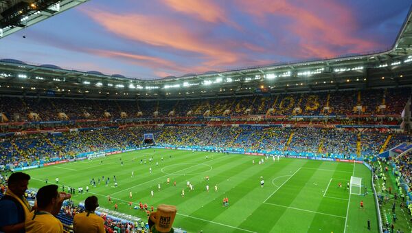 Stadion u Rostovu na Donu pred početak utakmice Svetskog prvenstva u fudbalu između reprezentacija Brazila i Švajcarske. - Sputnik Srbija