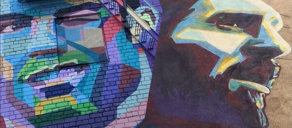 Мурали Роналда и Месија у Казању - Sputnik Србија