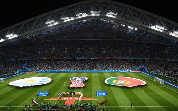 Почетак утакмице Уругвај - Португалија Почетак утакмице Уругвај - Португалија - Sputnik Србија