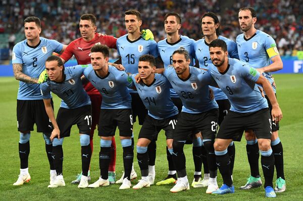 Екипа Уругваја пред меч осмине финала Уругвај - Португалија Екипа Уругваја пред меч осмине финала Уругвај - Португалија - Sputnik Србија
