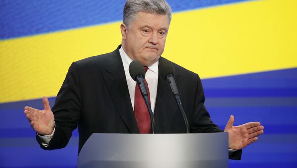 Predsednik Ukrajine Petro Porošenko na konferenciji za medije u Kijevu - Sputnik Srbija