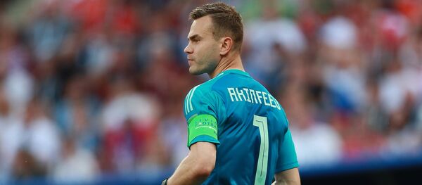 Голман Русије и хеорј нације Игор Акинфејев Голман Русије и хеорј нације Игор Акинфејев - Sputnik Србија