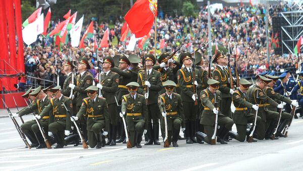 Vojna parada u Minsku, Belorusija - Sputnik Srbija