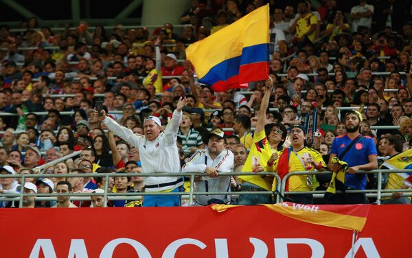 Navijači Kolumbije na meču sa Englezima - Sputnik Srbija