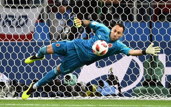 Ospina brani penal Hendersonu u utakmici osmine finala Kolumbija - Engleska - Sputnik Srbija