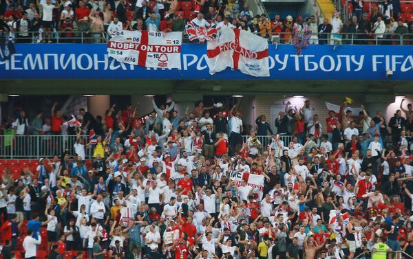 Navijači Engleske proslavljaju pobedu nad Kolumbijom i plasman u četvrtfinale - Sputnik Srbija
