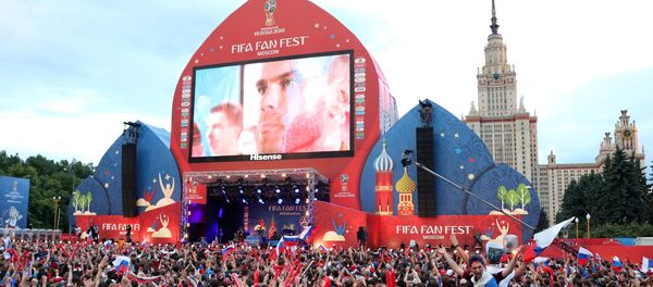 Zona za navijače u Moskvi na Svetskom prvenstvu u fudbalu - Sputnik Srbija