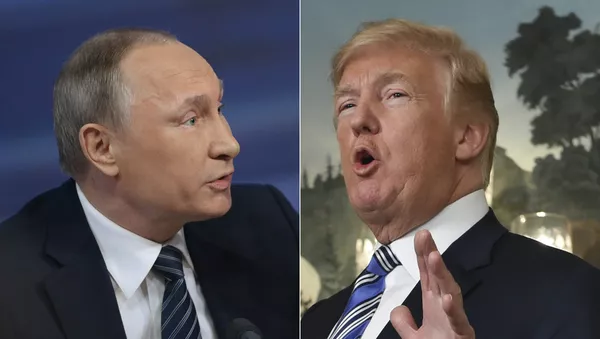 Владимир Путин и Доналд Трамп - Sputnik Србија