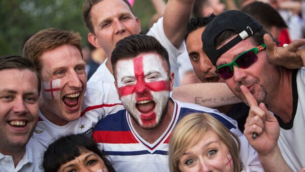 Engleski navijači na Svetskom prvenstvu u fudbalu u Rusiji - Sputnik Srbija