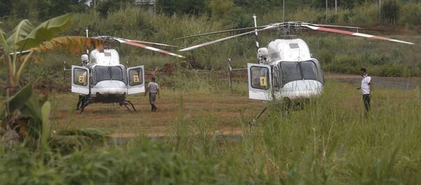 Helikopteri pored potopljene pećine na Tajlandu - Sputnik Srbija