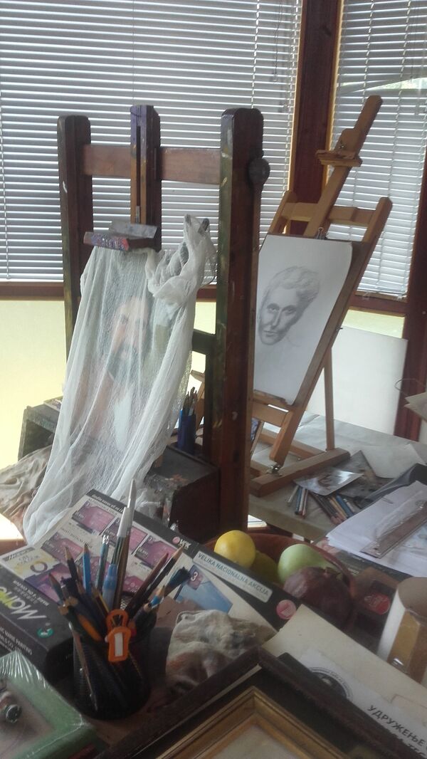 Prizor iz ateljea Nedeljka Neđa Goge - Sputnik Srbija