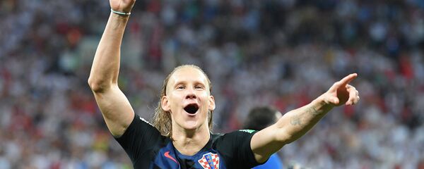 Hrvatski fudbaler Domagoj Vida na Svetskom prvenstvu u fudbalu 2018. - Sputnik Srbija