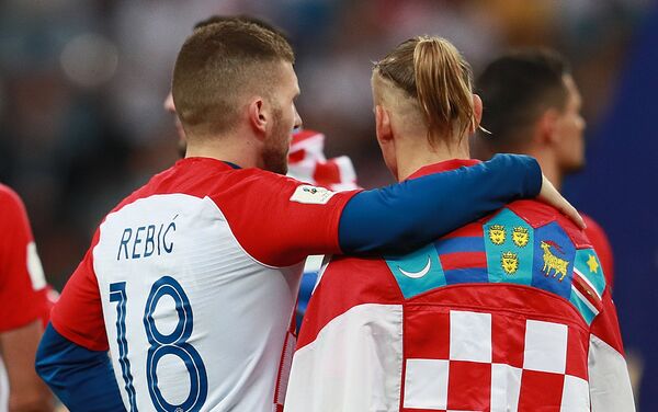 Хрватски репрезентативци разочарани поразом од Француске у финалу Светског првенства - Sputnik Србија