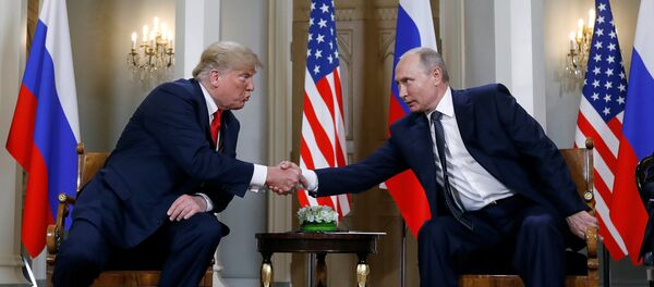Доналд Трамп и Владимир Путин - Sputnik Србија