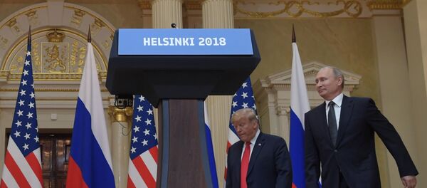 Sastanak ruskog perdsednika Vladimira Putina i američkog predsednika Donalda Trampa u Helsinkiju - Sputnik Srbija