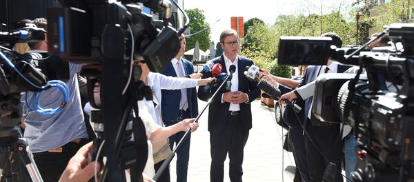 Председник Србије Александар Вучић у Бриселу - Sputnik Србија