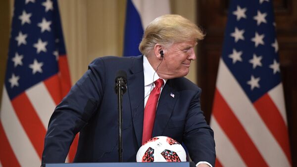 Predsednik SAD Donald Tramp na konferenciji za medije u Helsinkiju - Sputnik Srbija