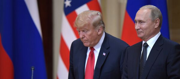 Председници САД и Русије, Доналд Трамп и Владимир Путин - Sputnik Србија