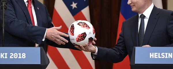 Владимир Путин и Доналд Трамп у Хелсинкију - Sputnik Србија
